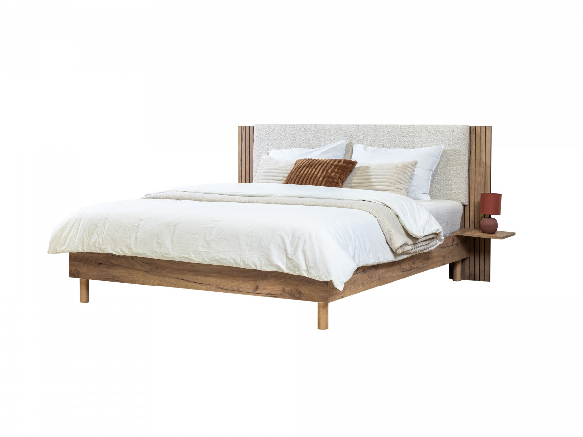 Lit LIOR en 160 x 200 cm, matelas APOLLINE, couette tempérée en 240 x 260 cm et deux oreillers RE-DREAM en — vue 5