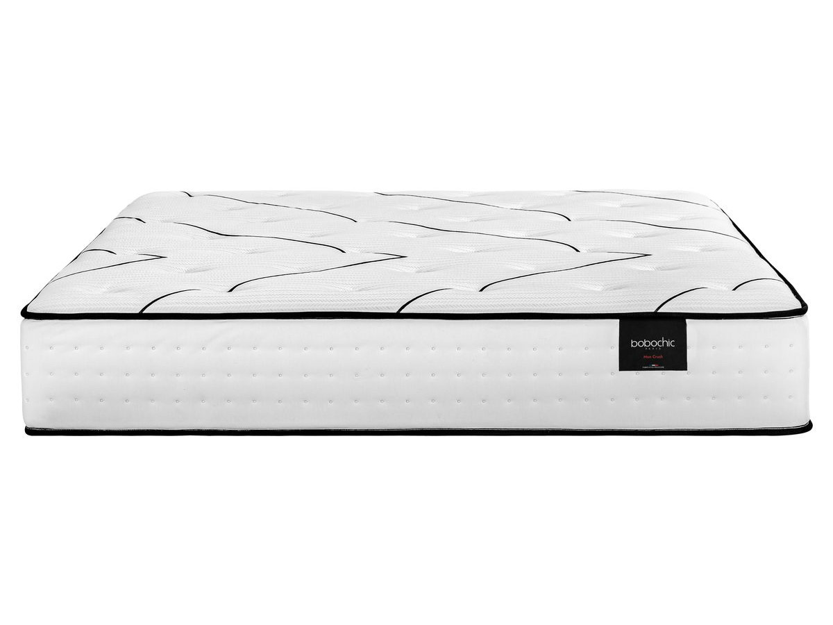 Ensemble matelas ressorts ensachés + sommier MON CRUSH
