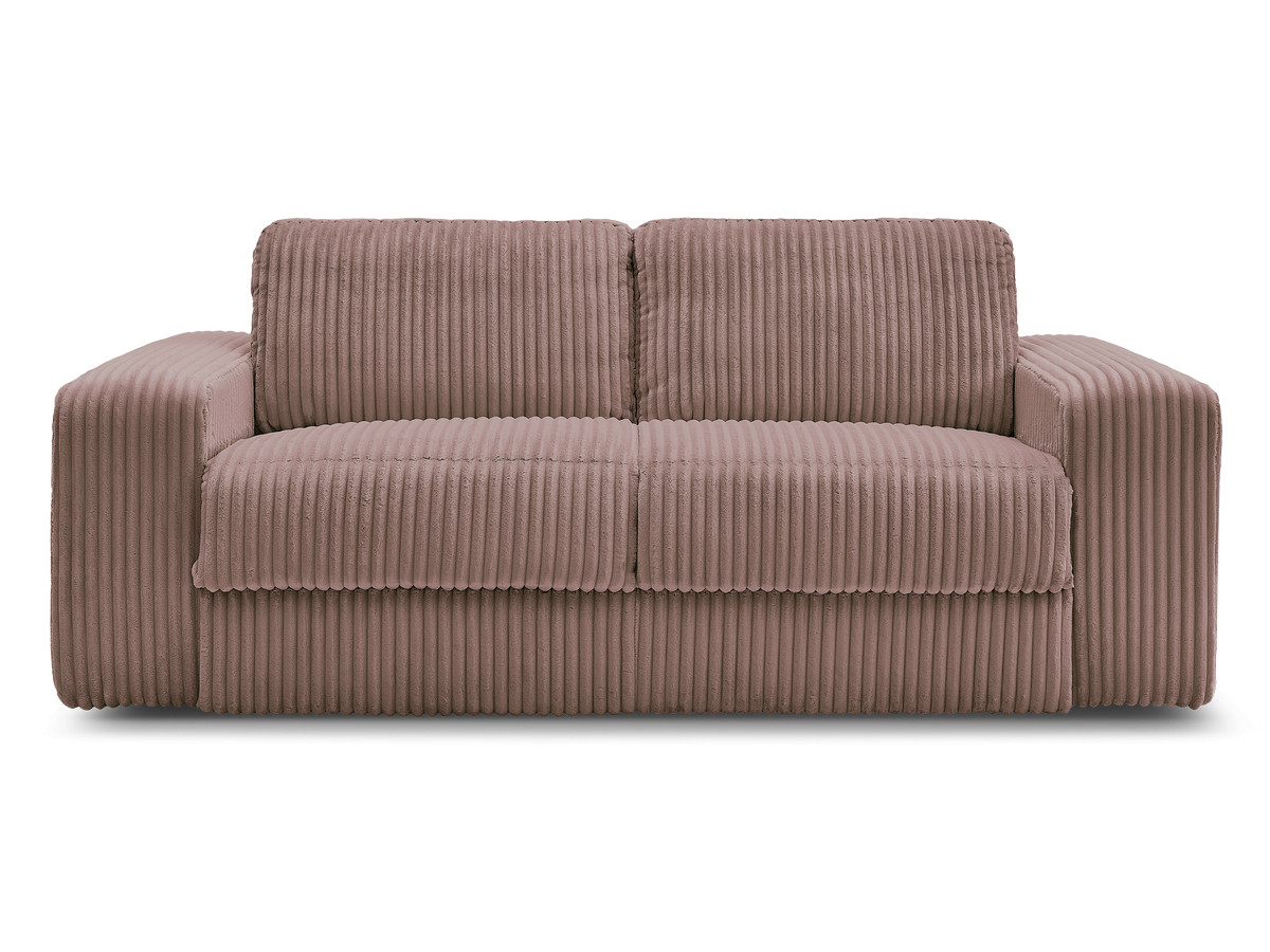 Canapé droit convertible IBIZA ouverture express velours côtelé