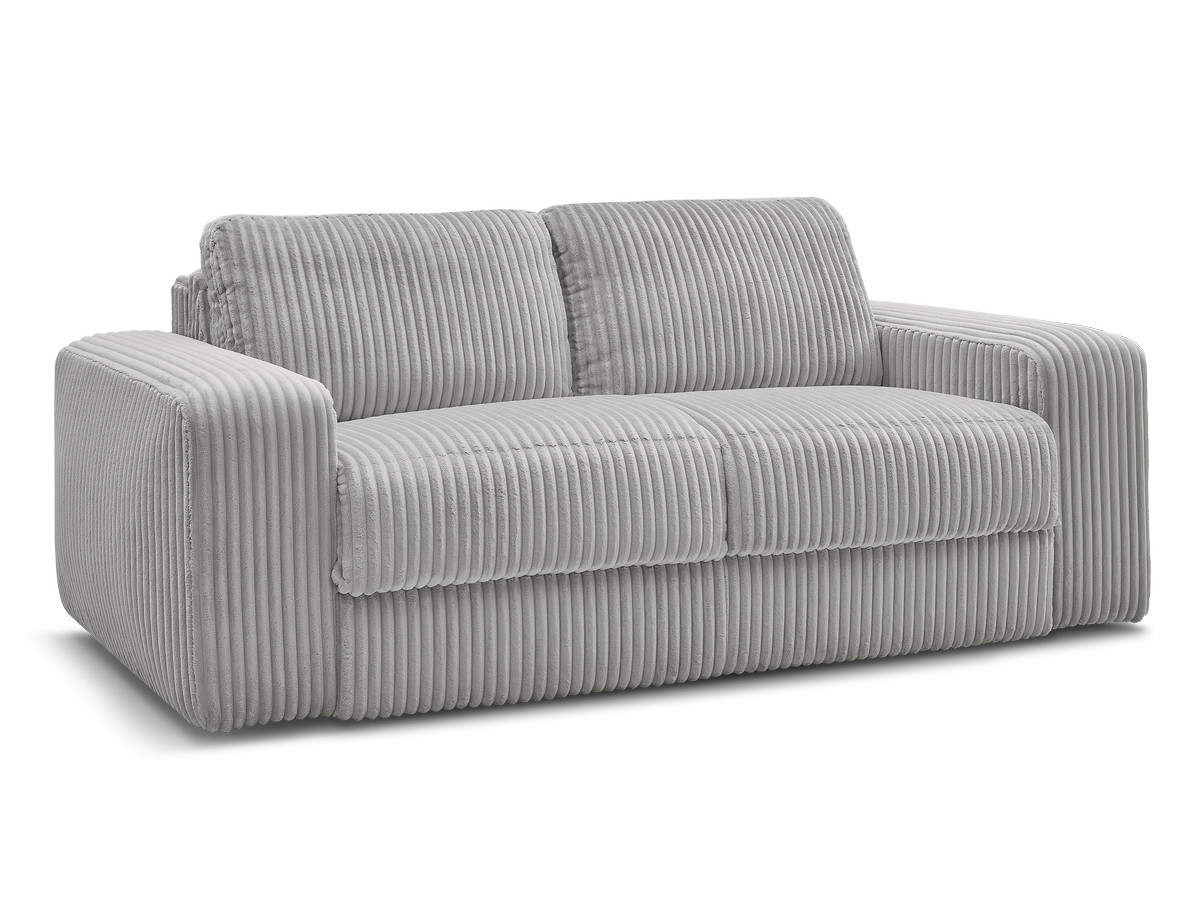 Canapé droit convertible IBIZA ouverture express velours côtelé