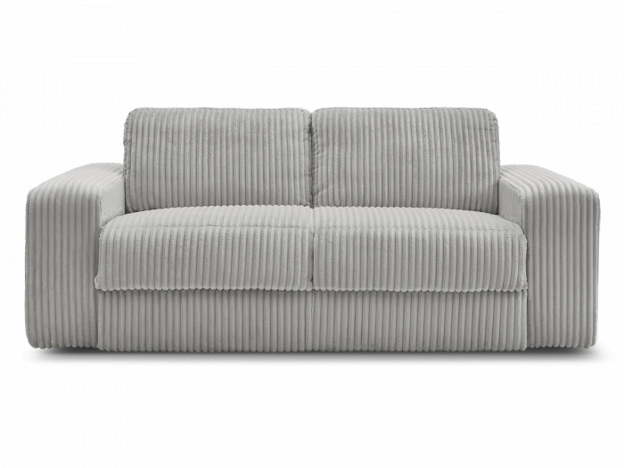 Canapé droit convertible IBIZA ouverture express velours côtelé