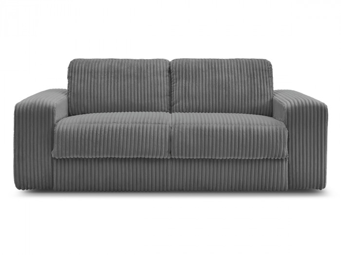 Canapé droit convertible IBIZA ouverture express velours côtelé