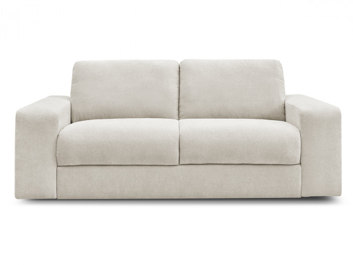 Canapé droit convertible IBIZA ouverture express tissu texturé