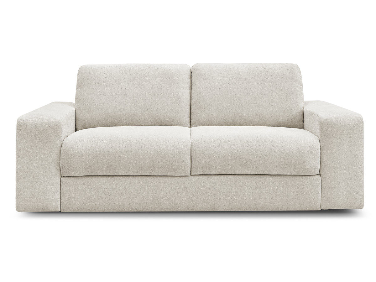 Canapé droit convertible IBIZA ouverture express tissu texturé