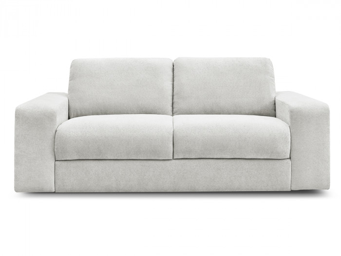 Canapé droit convertible IBIZA ouverture express tissu texturé