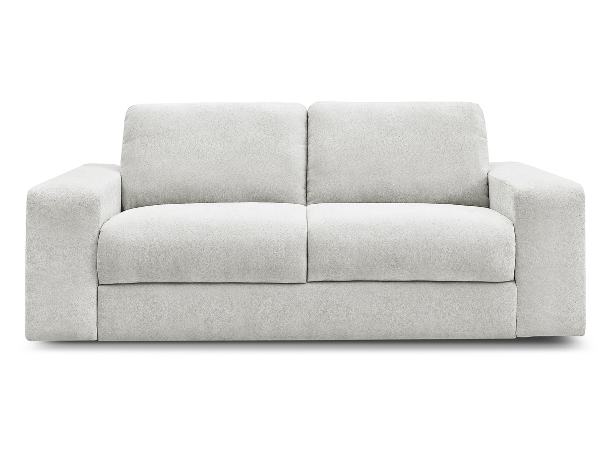 Canapé droit convertible IBIZA ouverture express tissu texturé