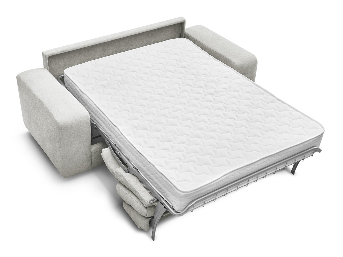 Canapé droit convertible IBIZA ouverture express tissu texturé