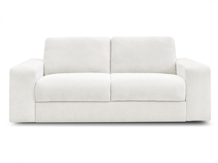 Canapé droit convertible IBIZA ouverture express tissu texturé