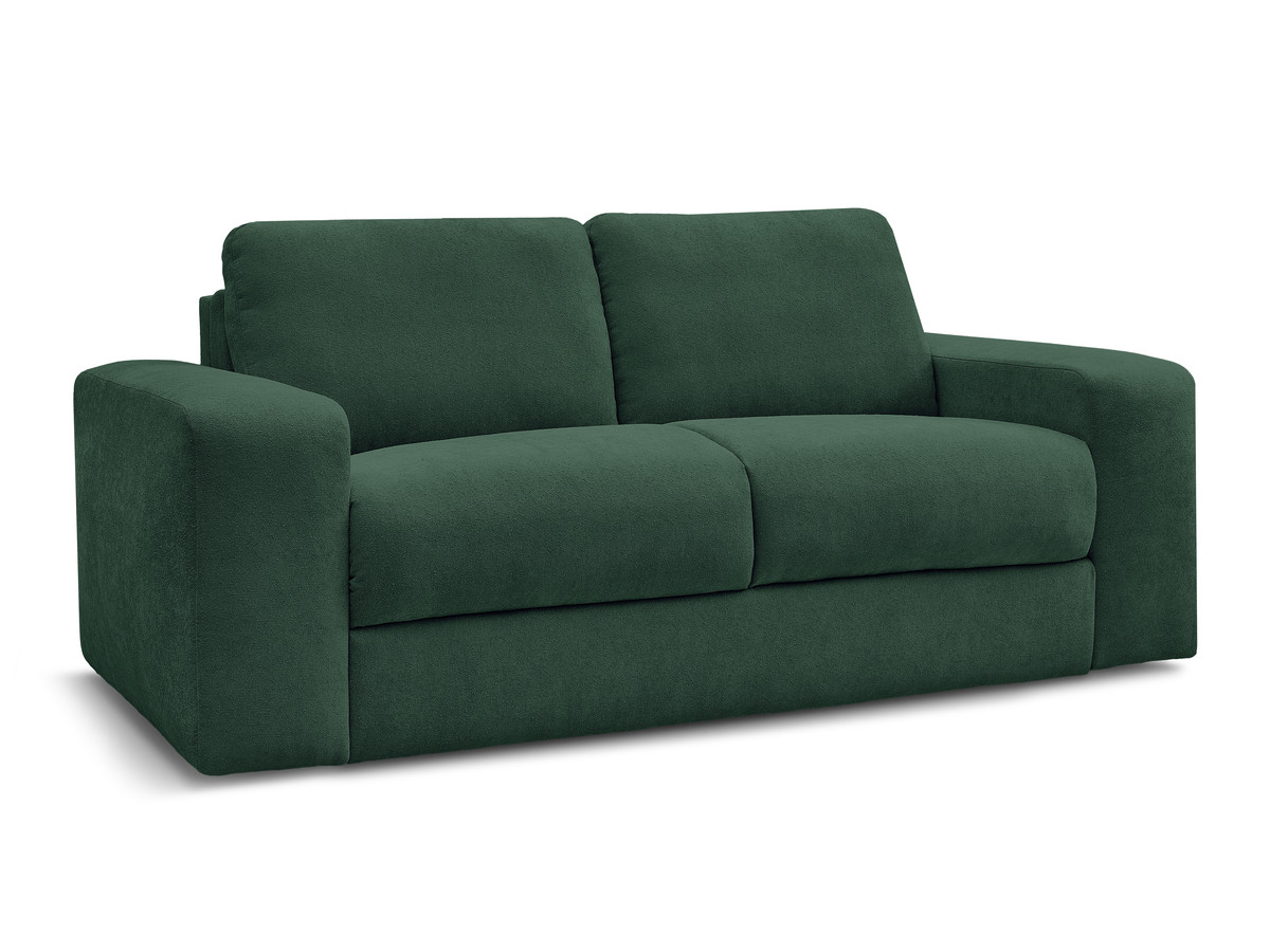 Canapé droit convertible IBIZA ouverture express tissu texturé