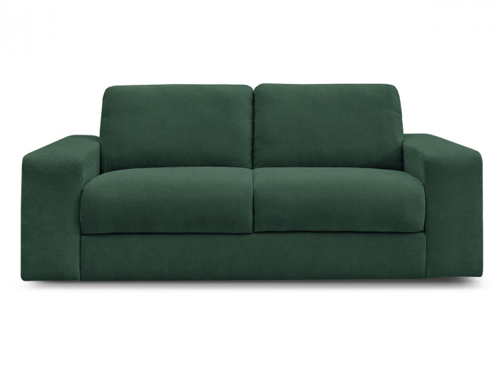 Canapé droit convertible IBIZA ouverture express tissu texturé