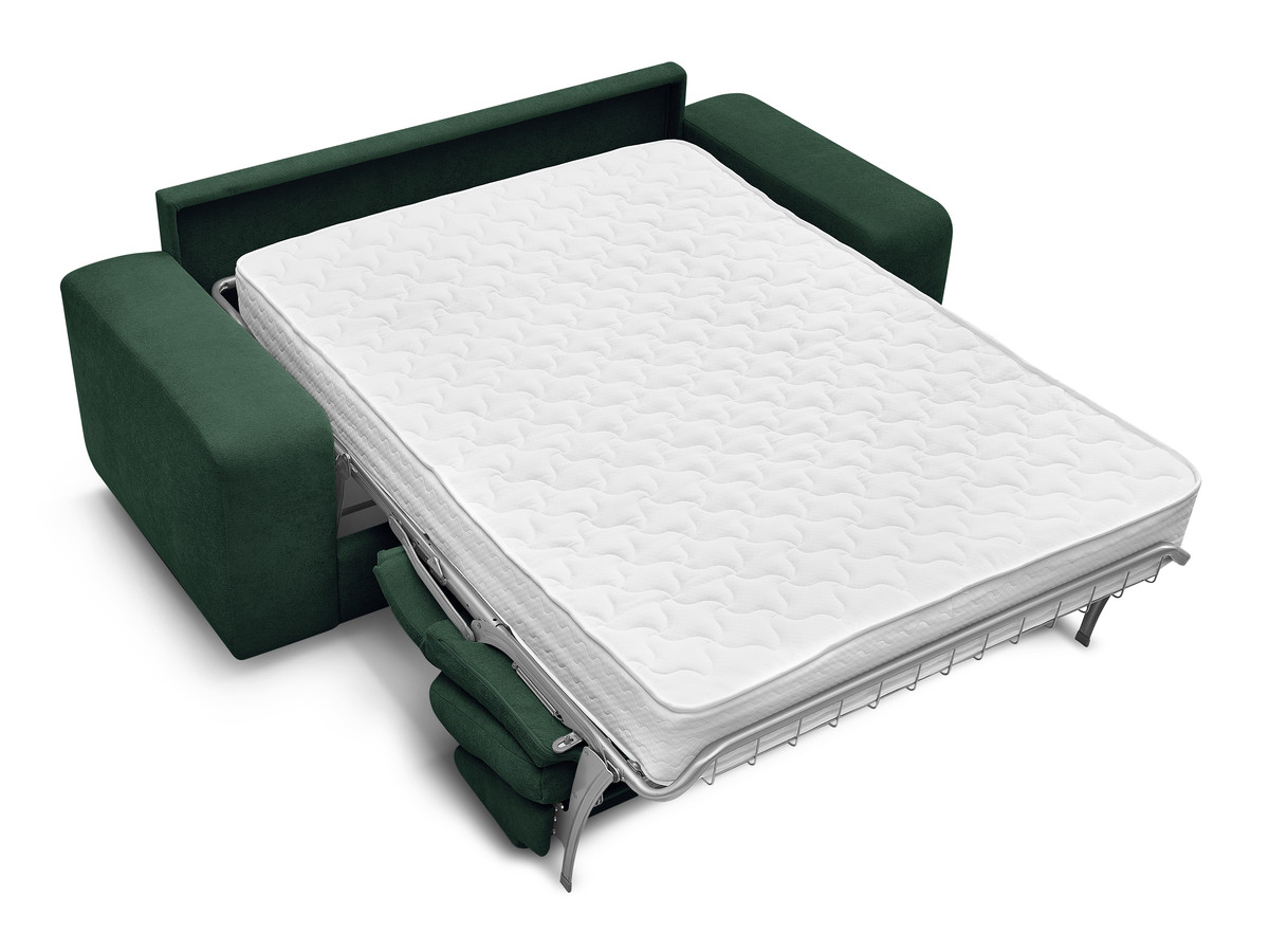 Canapé droit convertible IBIZA ouverture express tissu texturé