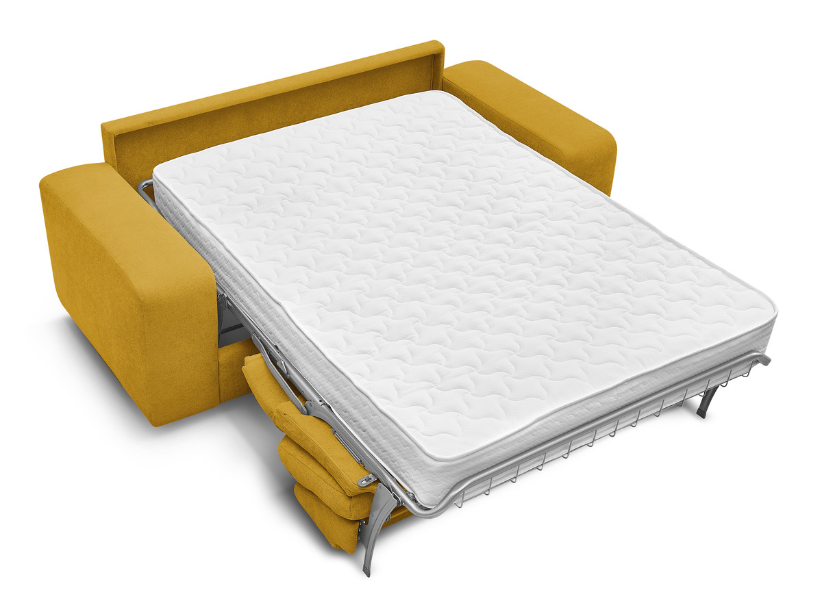 Canapé droit convertible IBIZA ouverture express tissu texturé