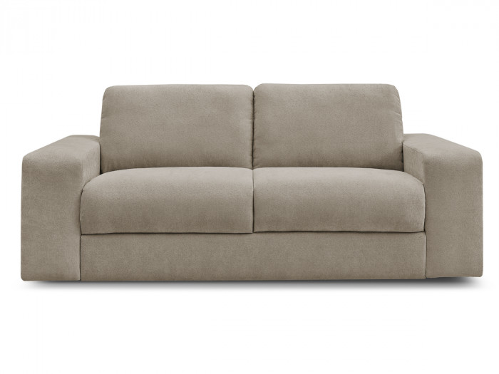 Canapé droit convertible IBIZA ouverture express tissu texturé