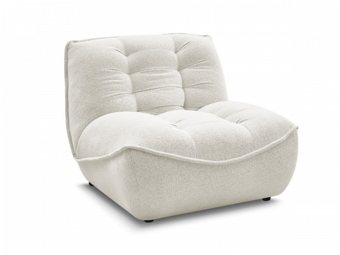 Chauffeuse 1 place pour canapé modulable SERENA tissu chiné