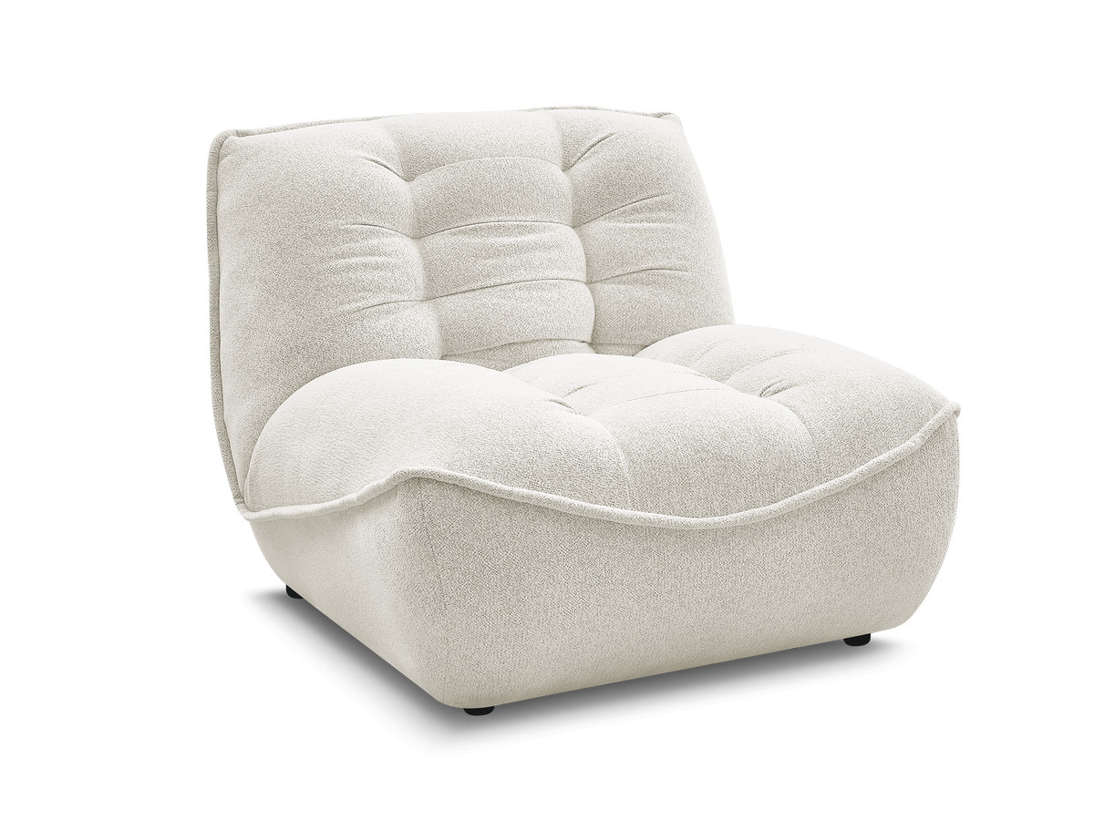 1-zits chaise longue voor modulaire bank SERENA, gemêleerde stof