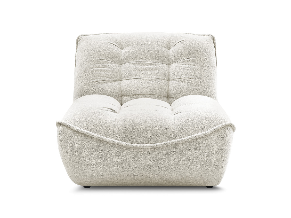 1-zits chaise longue voor modulaire bank SERENA, gemêleerde stof