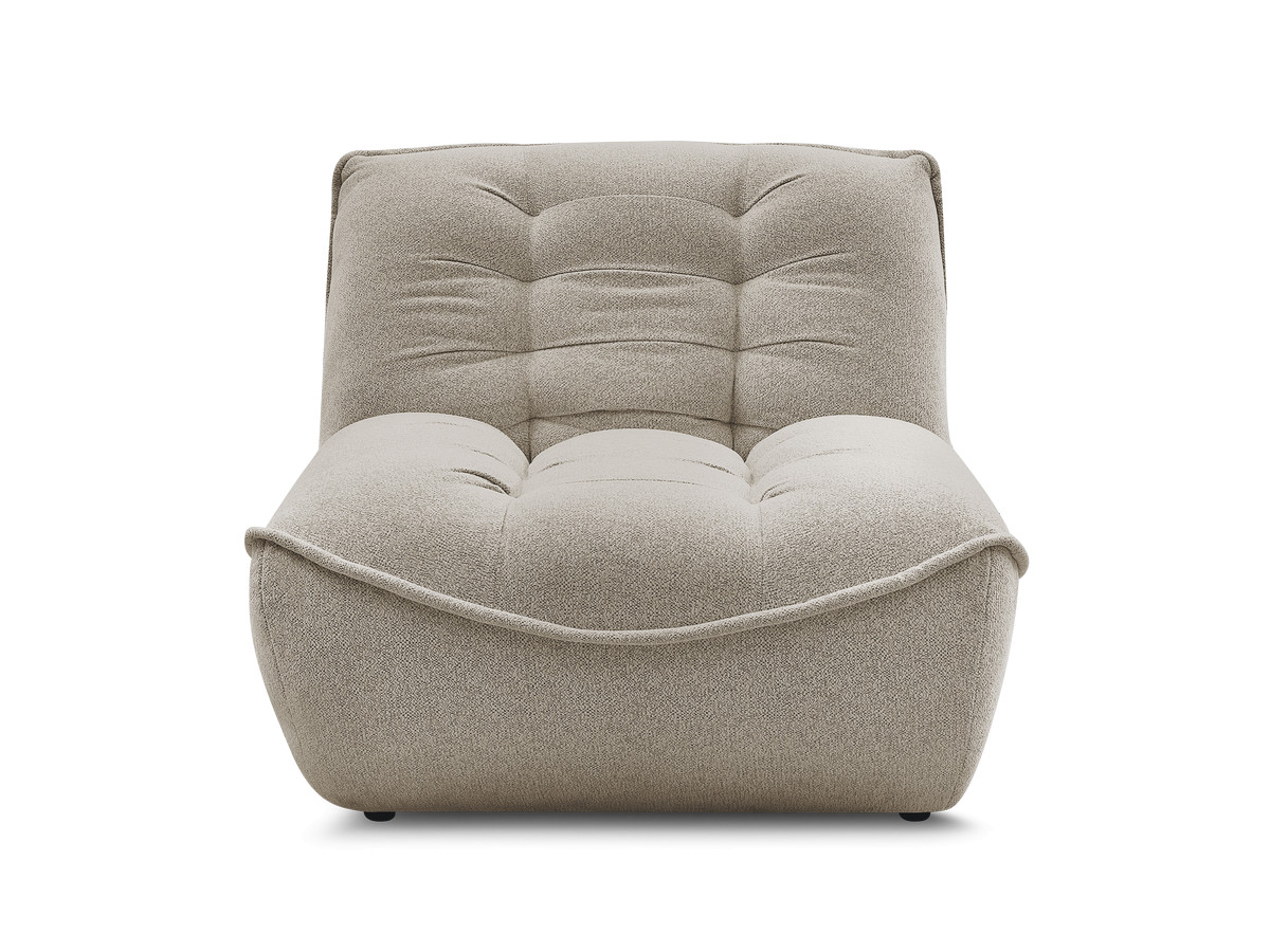 1-zits chaise longue voor modulaire bank SERENA, gemêleerde stof