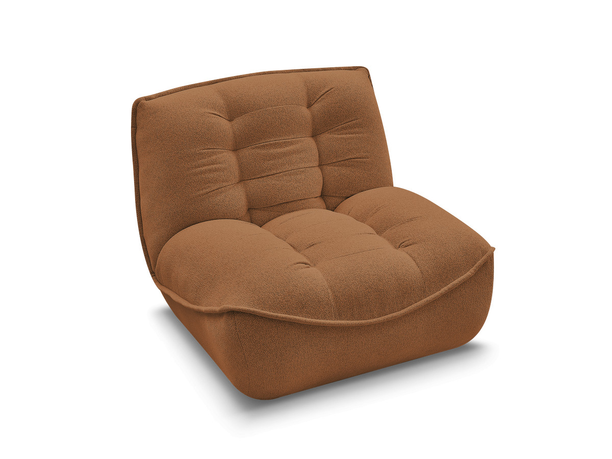 1-zits chaise longue voor modulaire bank SERENA, gemêleerde stof