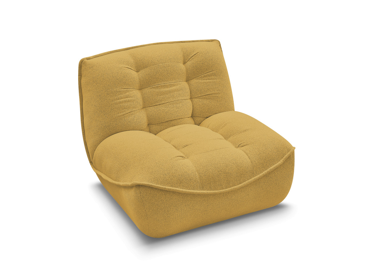 1-zits chaise longue voor modulaire bank SERENA, gemêleerde stof
