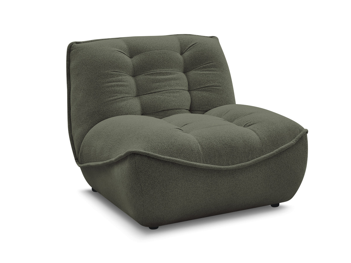 1-zits chaise longue voor modulaire bank SERENA, gemêleerde stof