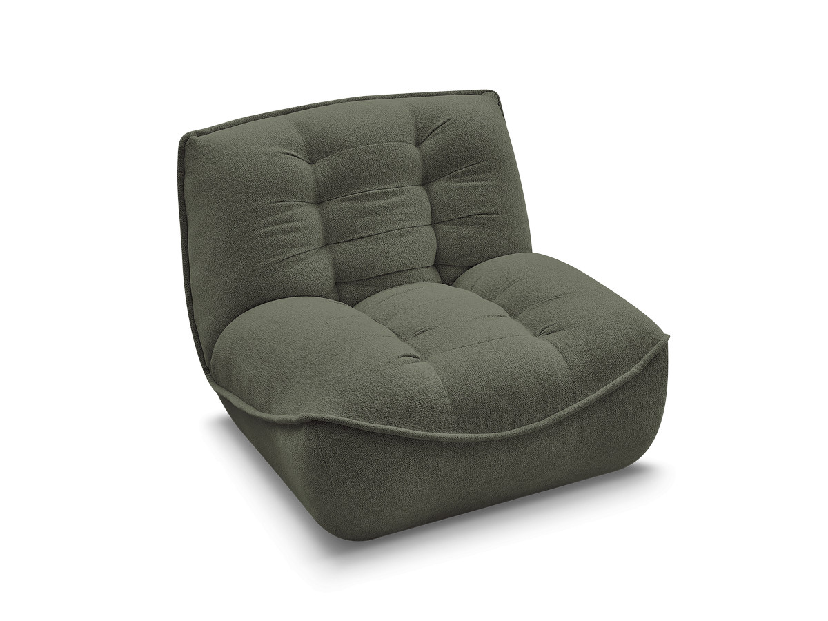 1-zits chaise longue voor modulaire bank SERENA, gemêleerde stof