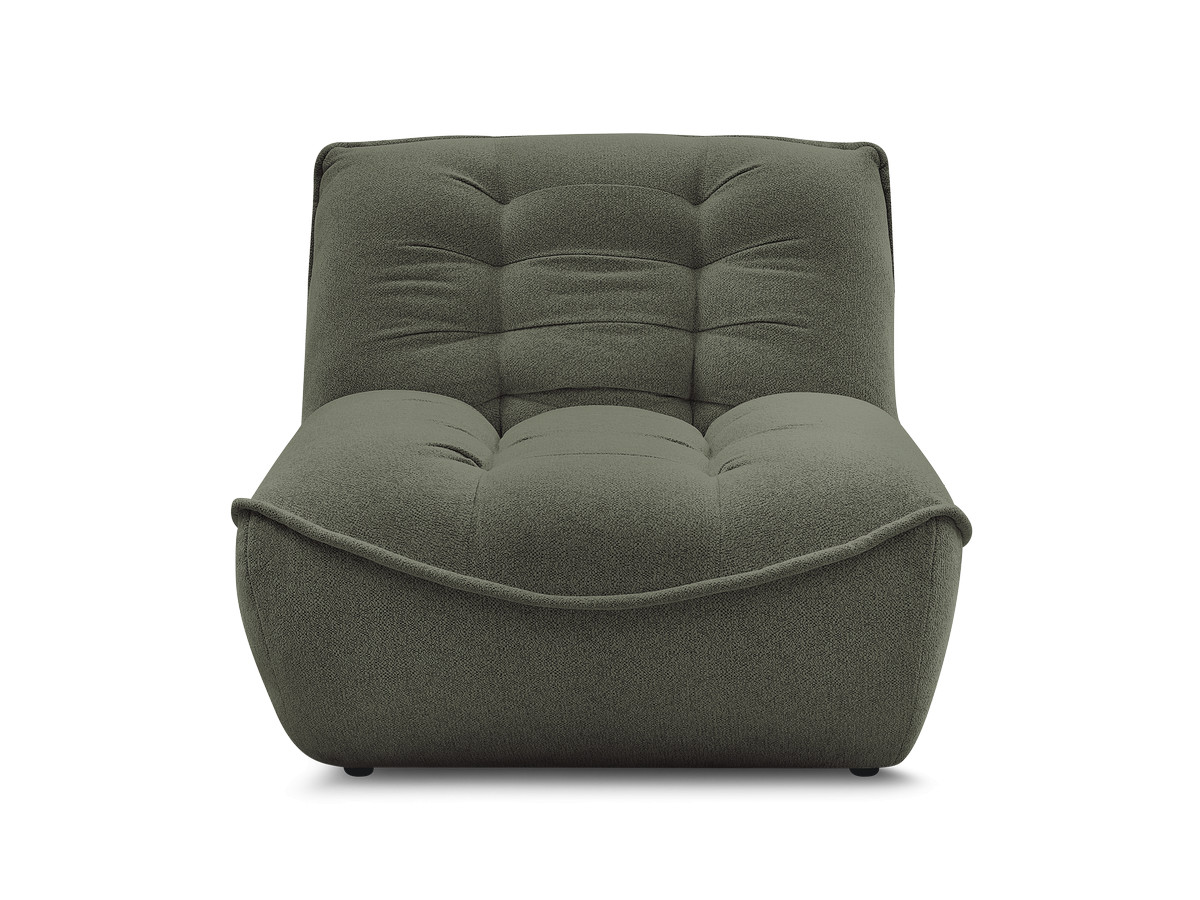 1-zits chaise longue voor modulaire bank SERENA, gemêleerde stof