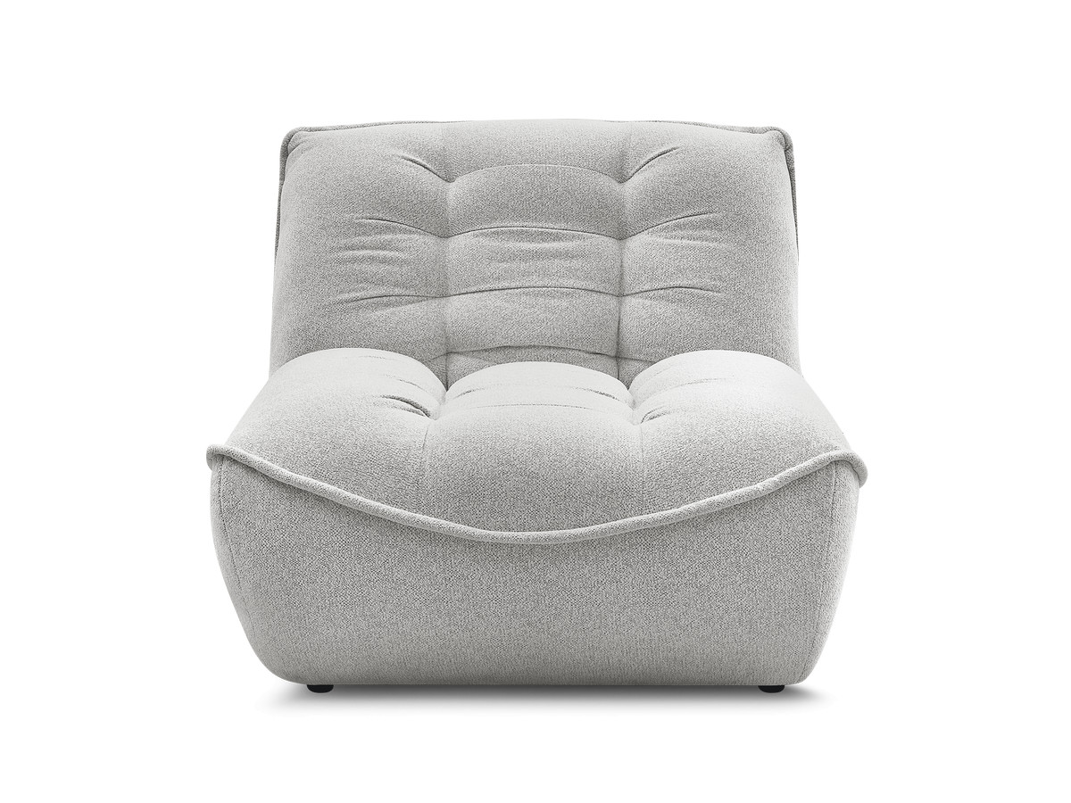 1-zits chaise longue voor modulaire bank SERENA, gemêleerde stof