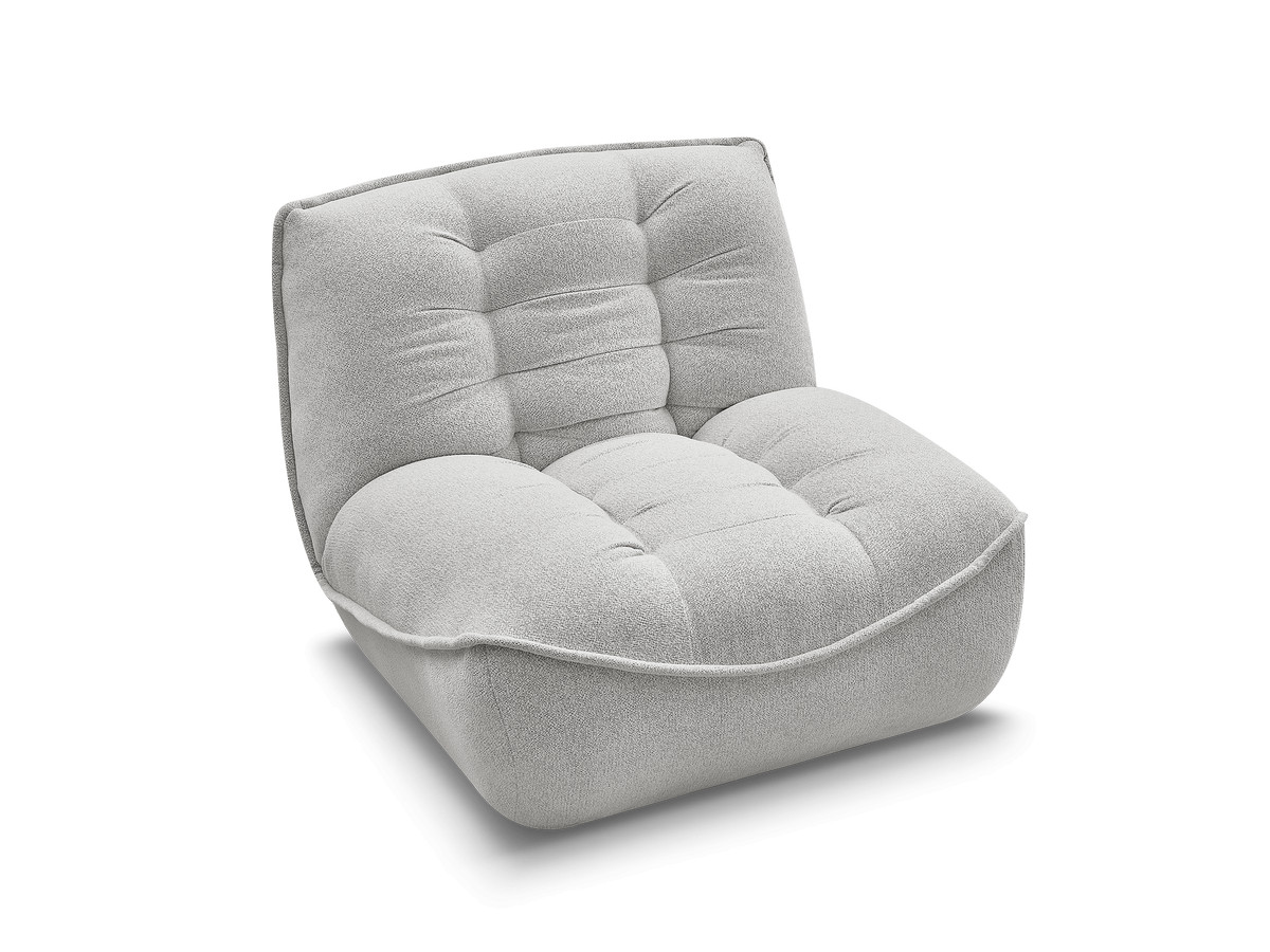 1-zits chaise longue voor modulaire bank SERENA, gemêleerde stof