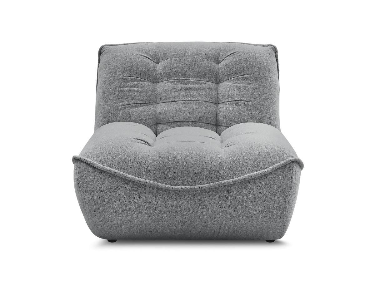 1-zits chaise longue voor modulaire bank SERENA, gemêleerde stof