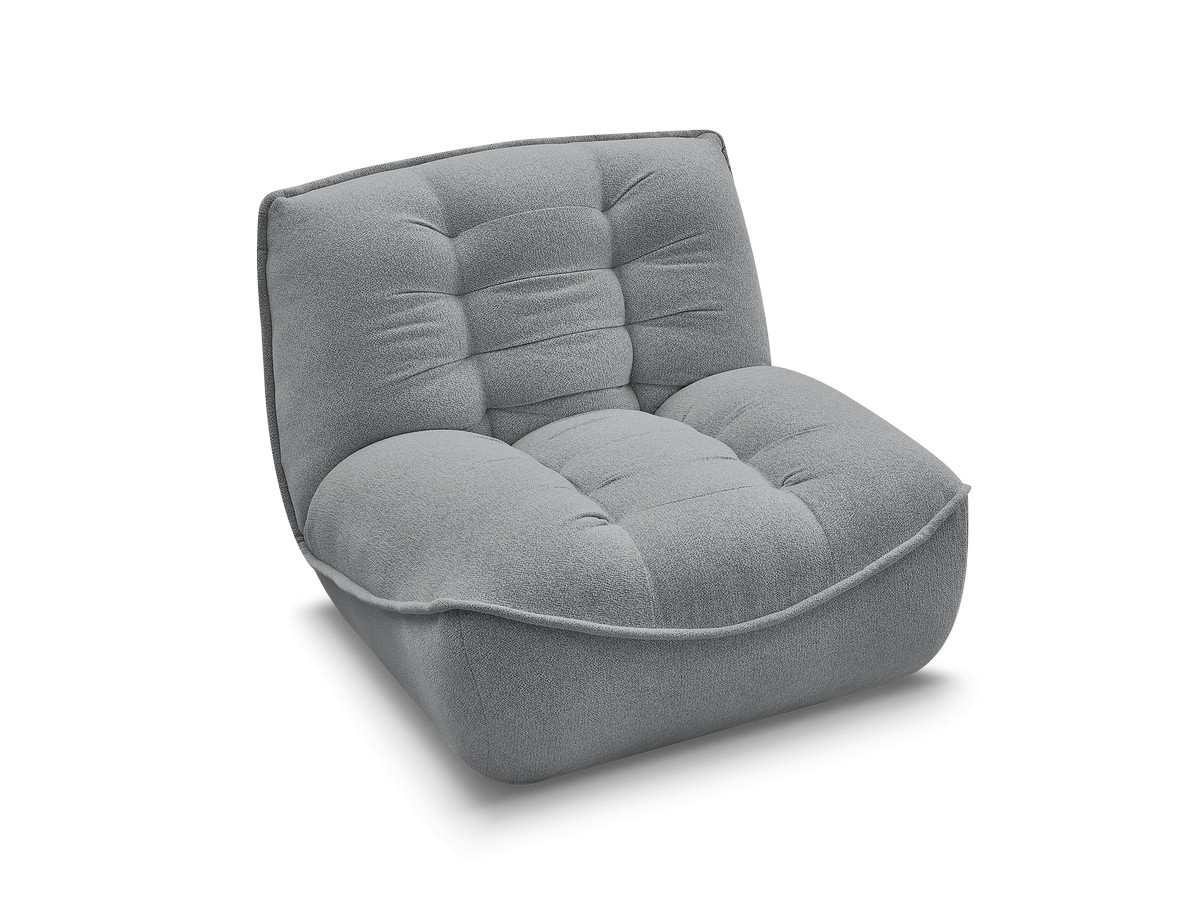 1-zits chaise longue voor modulaire bank SERENA, gemêleerde stof