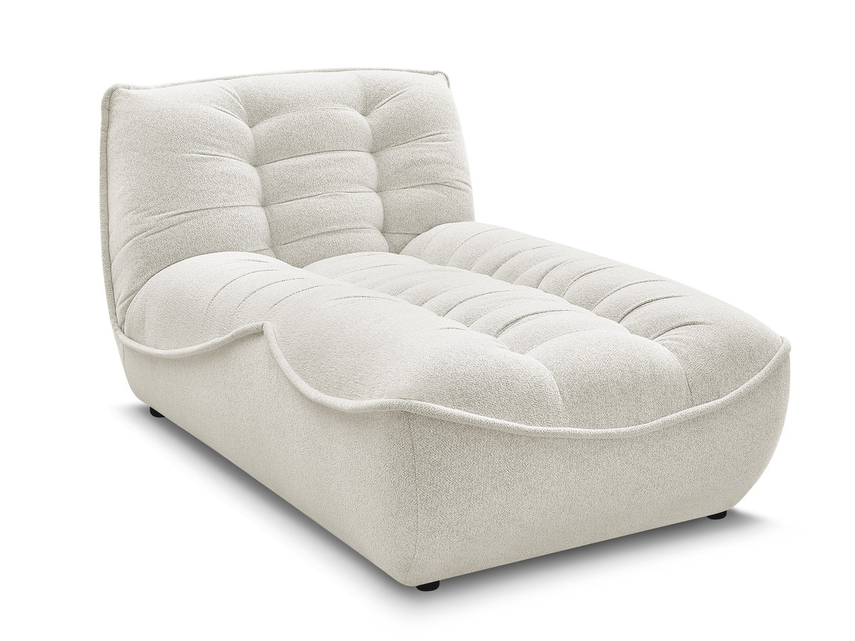 Méridienne pour canapé modulable SERENA tissu chiné