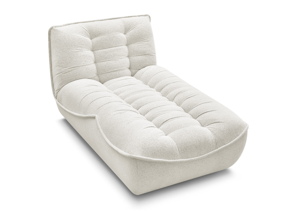 Méridienne pour canapé modulable SERENA tissu chiné