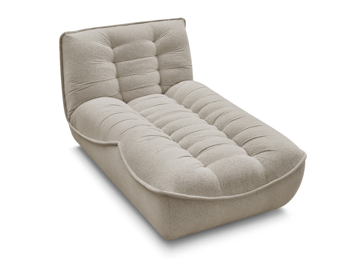 Méridienne pour canapé modulable SERENA tissu chiné