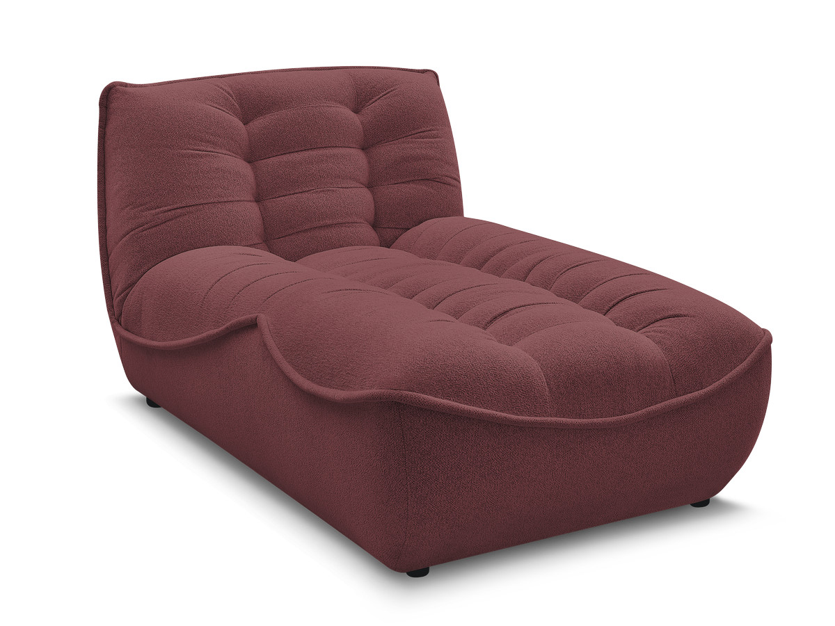 méridienne pour canapé modulable serena tissu chiné gekleurd rouge