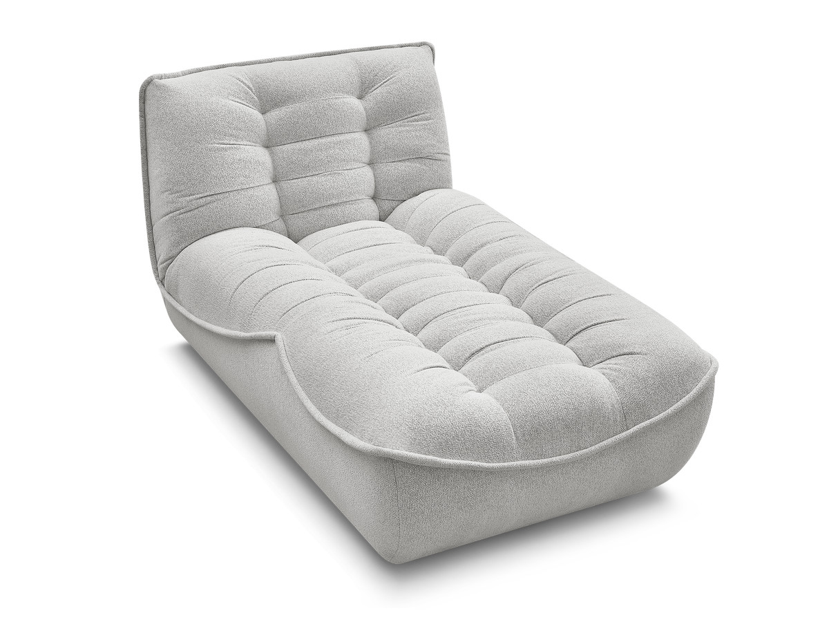 Méridienne pour canapé modulable SERENA tissu chiné