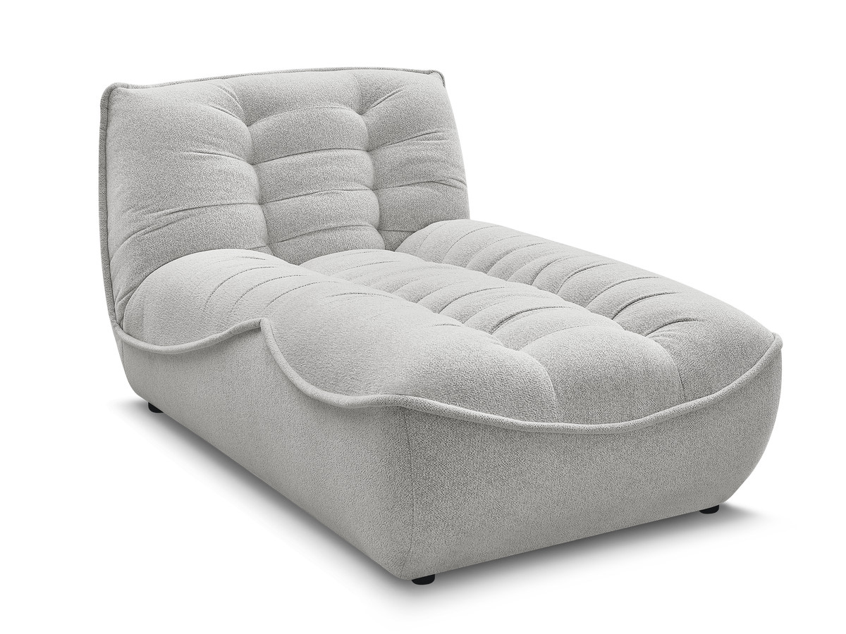 Méridienne pour canapé modulable SERENA tissu chiné