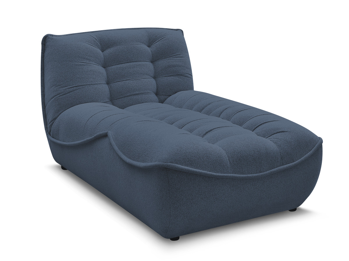 méridienne pour canapé modulable serena tissu chiné gekleurd bleu