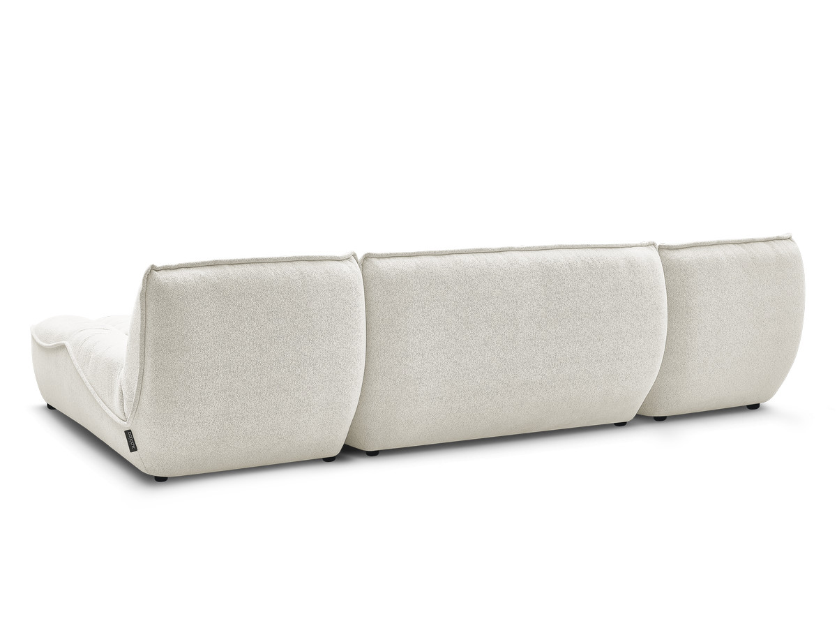 Canapé panoramique fixe modulable SERENA tissu chiné