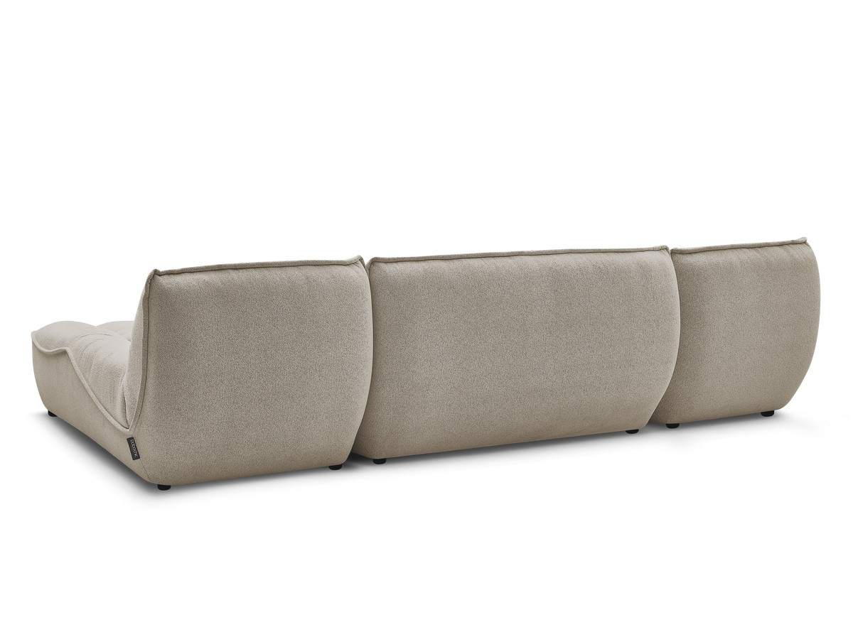 Canapé panoramique fixe modulable SERENA tissu chiné