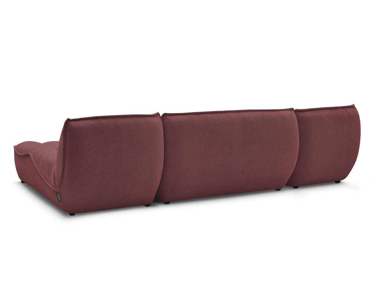 Canapé panoramique fixe modulable SERENA tissu chiné