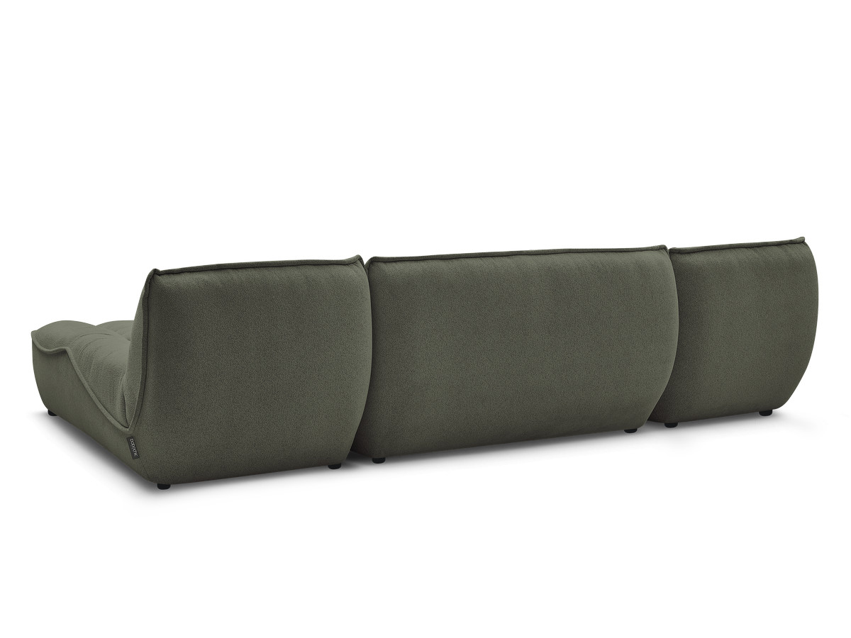 Canapé panoramique fixe modulable SERENA tissu chiné