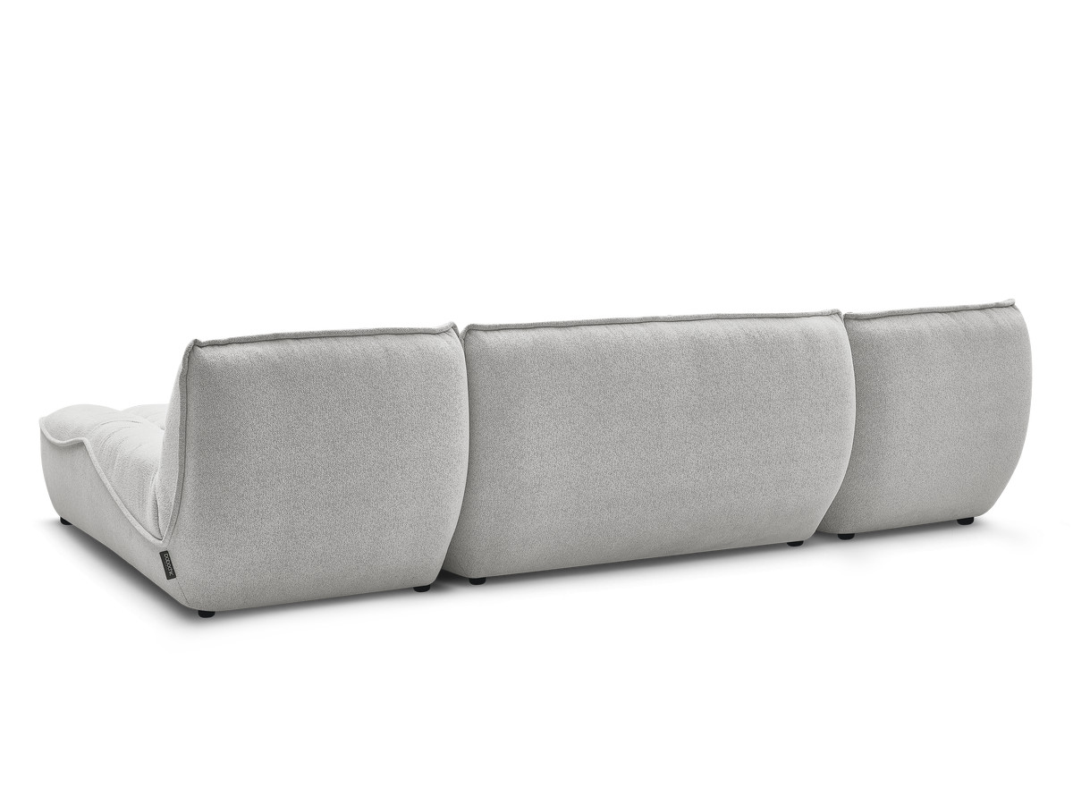 Canapé panoramique fixe modulable SERENA tissu chiné