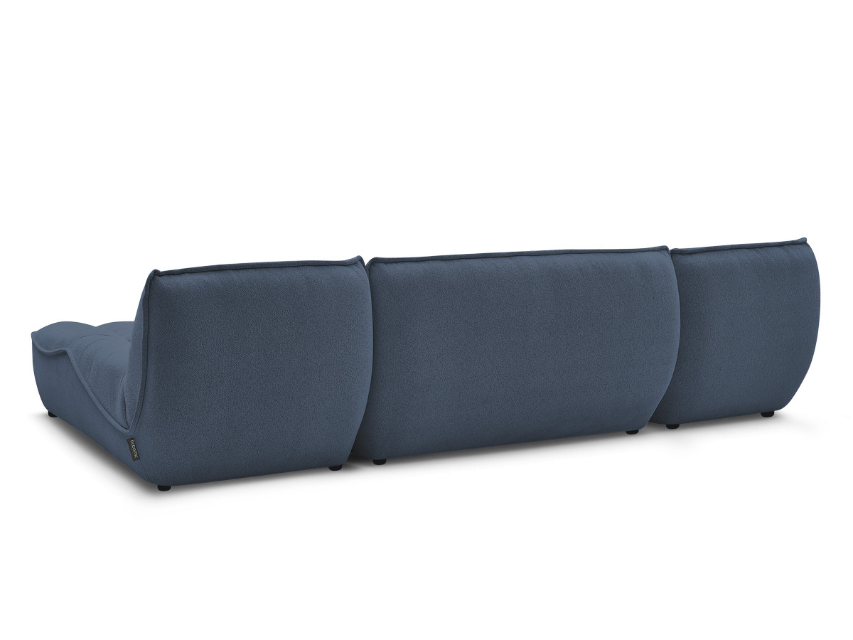 Canapé panoramique fixe modulable SERENA tissu chiné