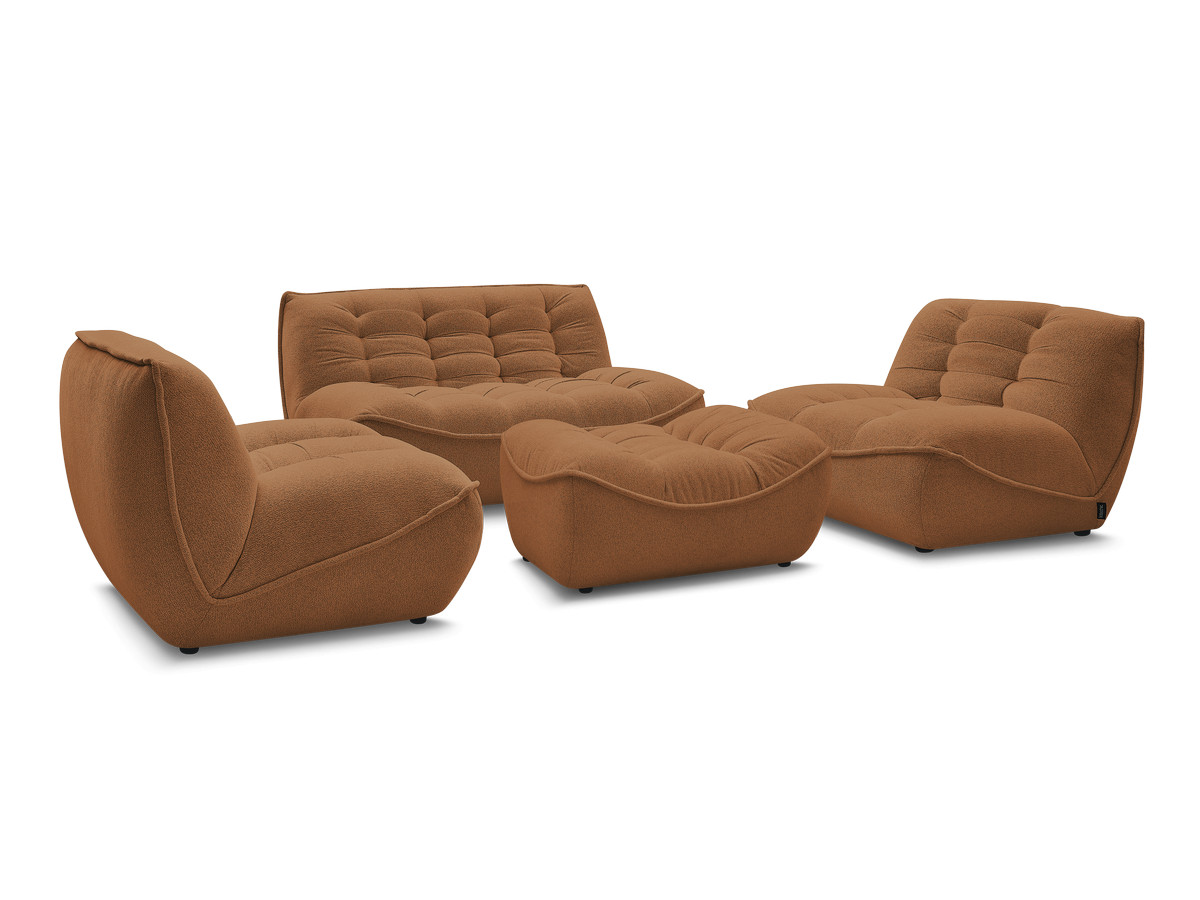 Chauffeuse 1 place pour canapé modulable SERENA tissu chiné