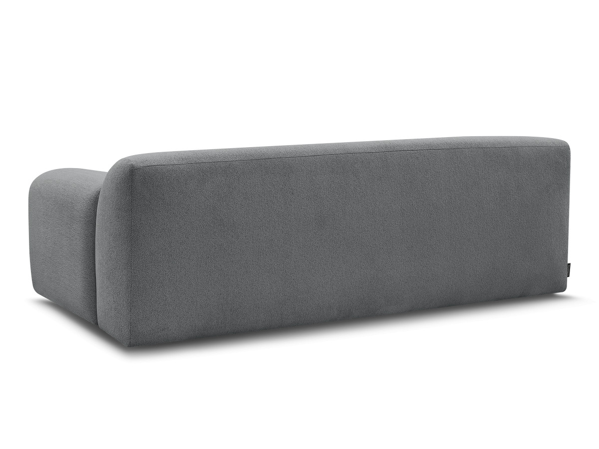 Canapé droit 3 places MELISSE chiné gris foncé — vue 6