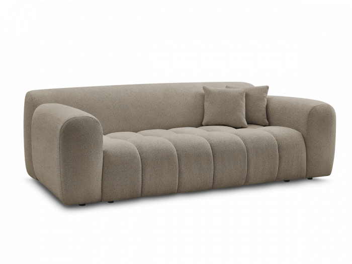 Canapé droit fixe 3 places MELISSE tissu chiné