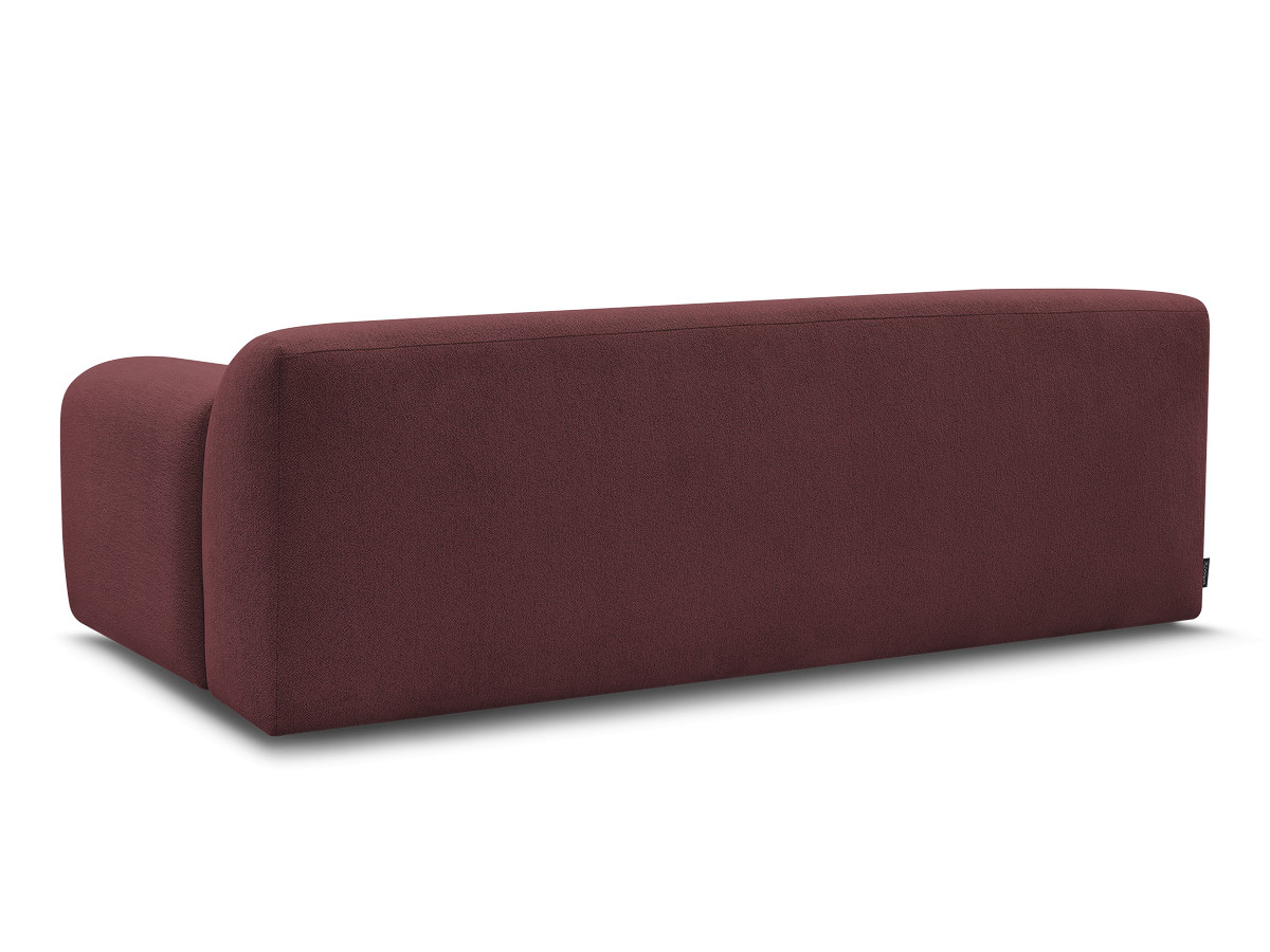 Canapé droit 3 places MELISSE chiné rouge — vue 6