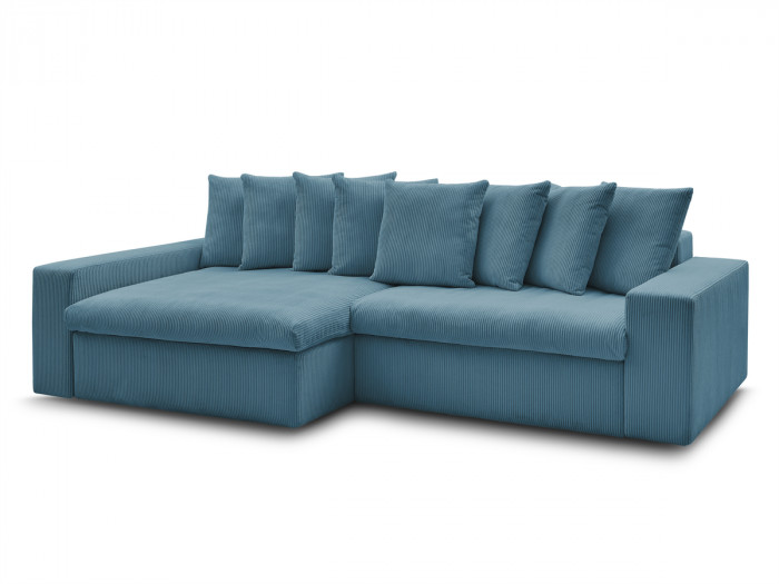 Canapé d'angle fixe ENORE velours côtelé