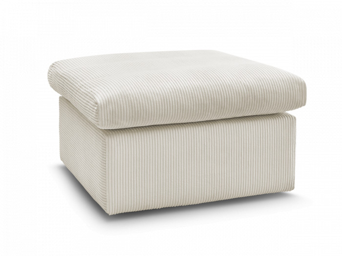 Pouf ENORE tissu velours côtelé