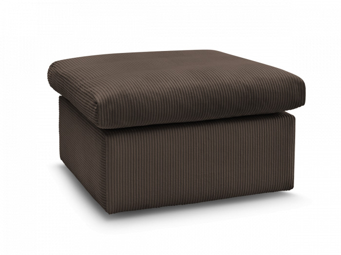 Pouf ENORE tissu velours côtelé